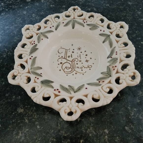 Let it Snow Decorative Bowl by Amscam - Picture 5 of 5